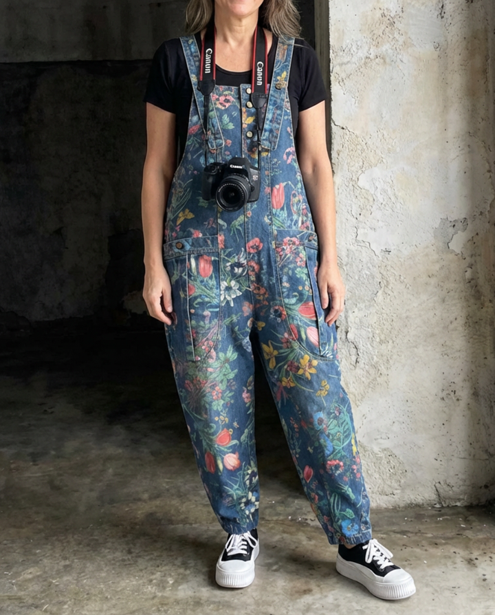 Flora | Salopette Baggy Imprimé Floral