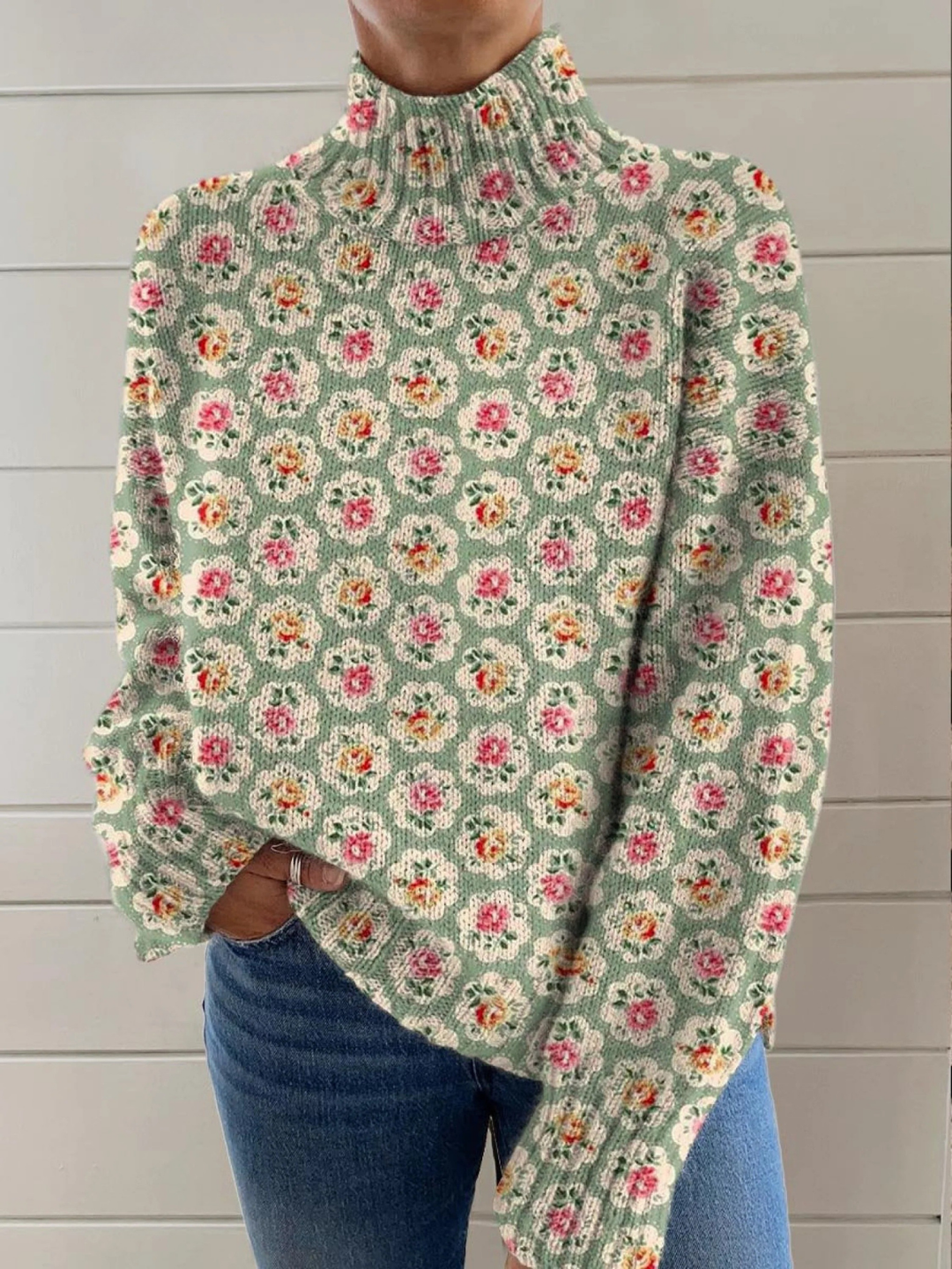 Charming Floral Print Women's Dress