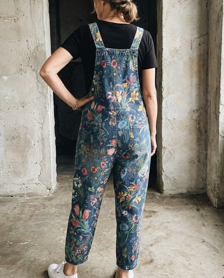 Flora | Salopette Baggy Imprimé Floral