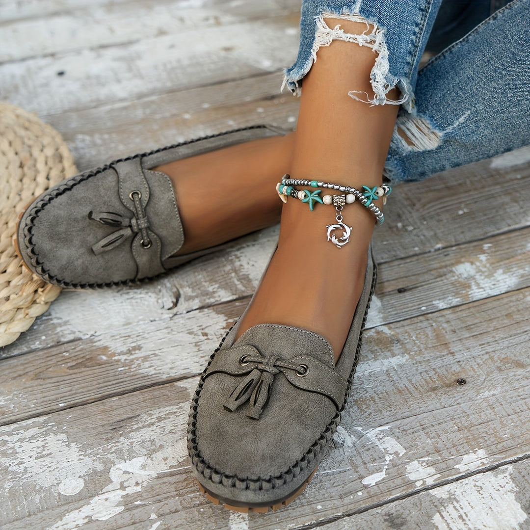 Nadine™ - Mocassins classiques avec détail à franges